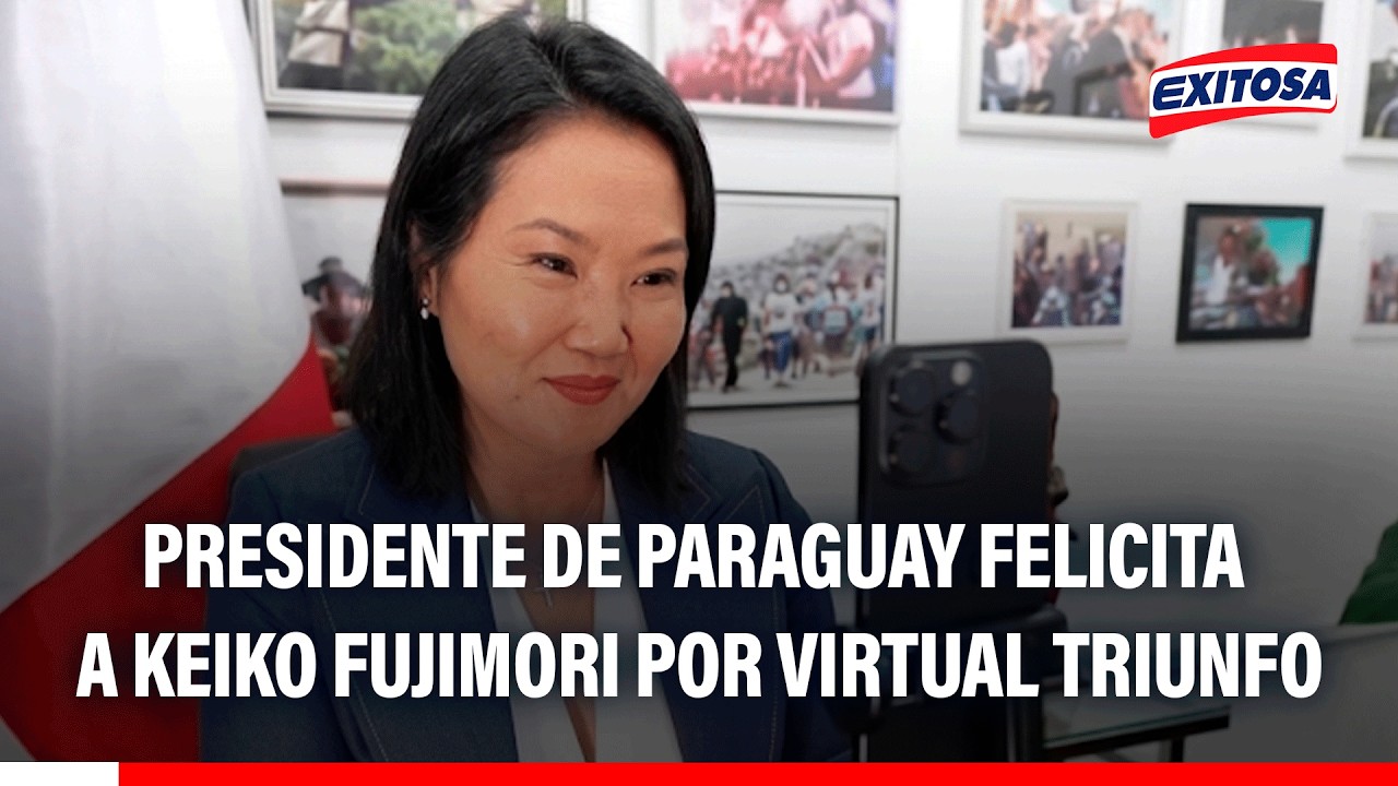 🔴🔵 Keiko Fujimori recibe saludos del presidente de Paraguay tras virtual victoria