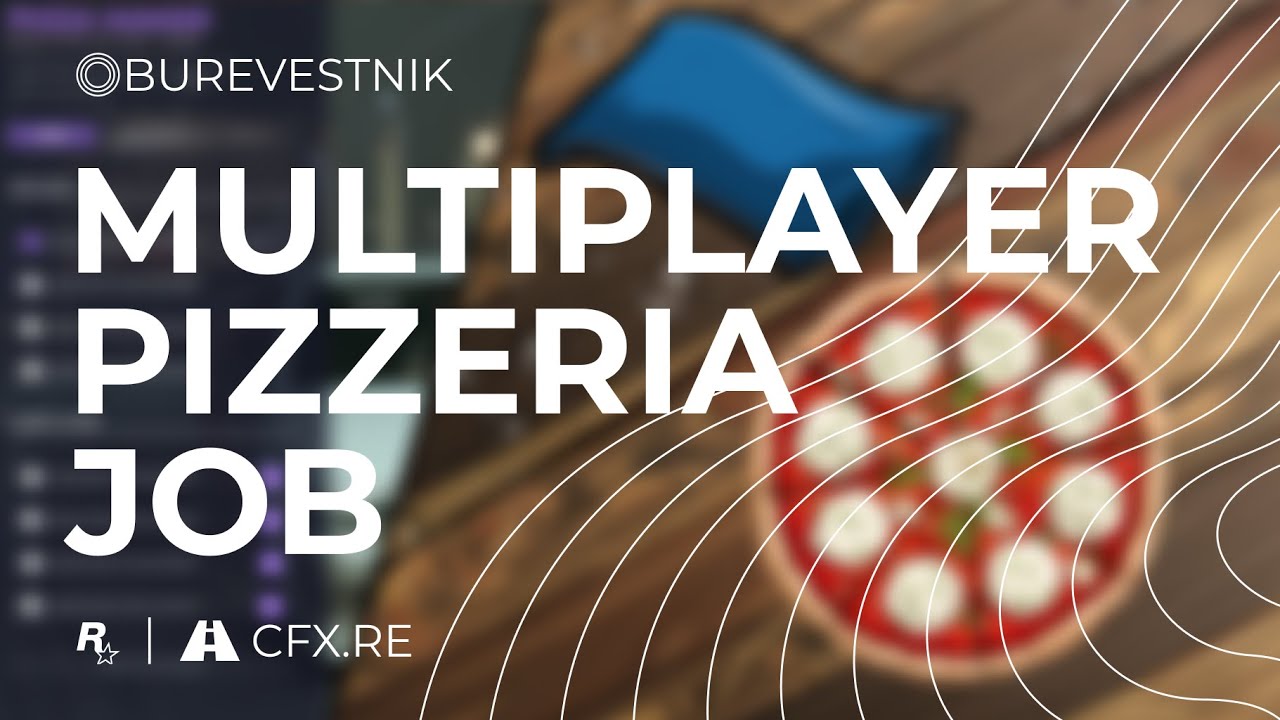 🍕 [Standalone][ESX][QBCore] Multiplayer pizzeria job | Pizza job delivery | UI | Burevestnik thumbnail 2