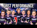 IT S HER FiRST CHEER PERFORMANCE CAN SHE DO THiS
