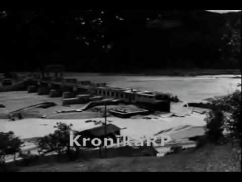 Czchów - zapora po przejściu fali powodziowej