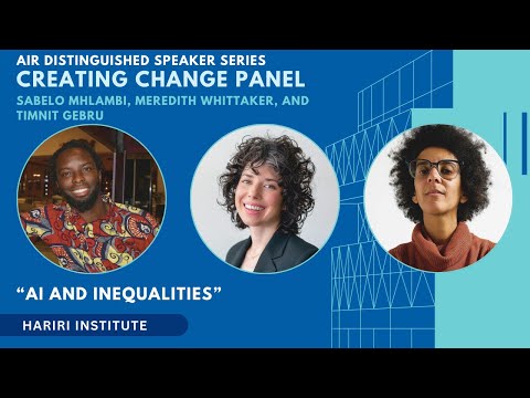 Distinguished Speaker Series: AI & Inequalities - Creating Change Panel