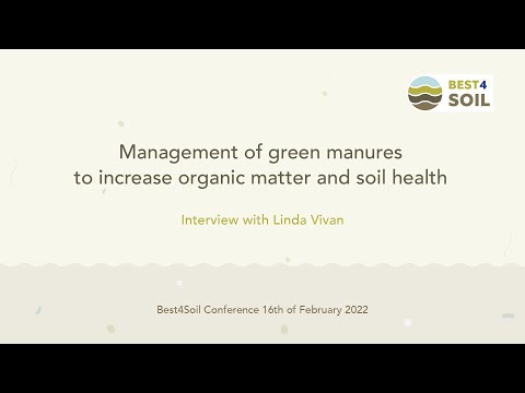 Management of green manures to increase organic matter and soil health