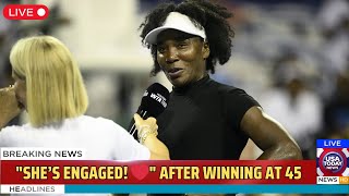 Venus Williams Is Engaged! Comeback Win + Surprise Reveal at 45 🎉 । USA TODAY NEWS