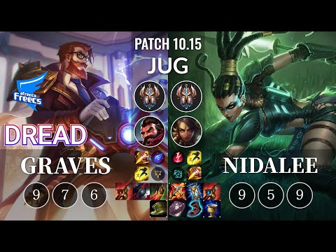 AF Dread Graves vs Nidalee Jungle - KR Patch 10.15