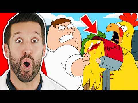 ER Doctor REACTS to Brutal Family Guy Chicken Fight Injuries #2