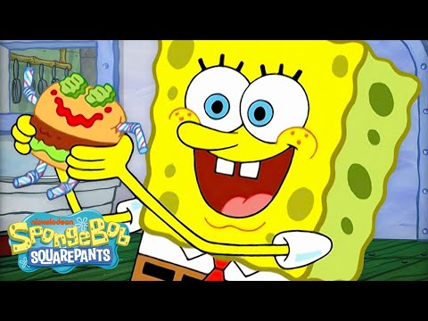 海綿寶寶美食胡鬧 45 分鐘！🍔 | @SpongeBobOfficial (45 Minutes of SpongeBob Food Foolery! 🍔 | @SpongeBobOfficial)