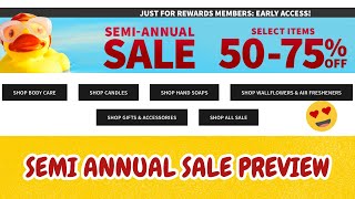 Bath and Body Works Semi Annual Sale Early Access Shopping!