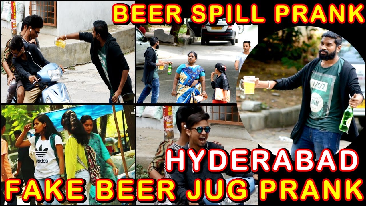 Fake Beer Jug Prank | Spilling Beer Prank | Hyderabad Pranks | Hilarious