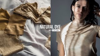 HOW TO NATURALLY DYE FABRIC WITH COFFEE | BOTANICAL COLORS | SHADES OF BROWN