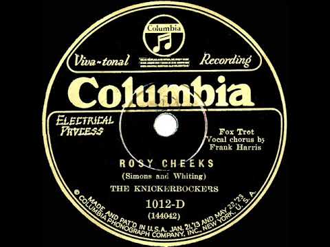 1927 Ben Selvin (as ‘The Knickerbockers’) - Rosy Cheeks (Irving Kaufman, vocal)
