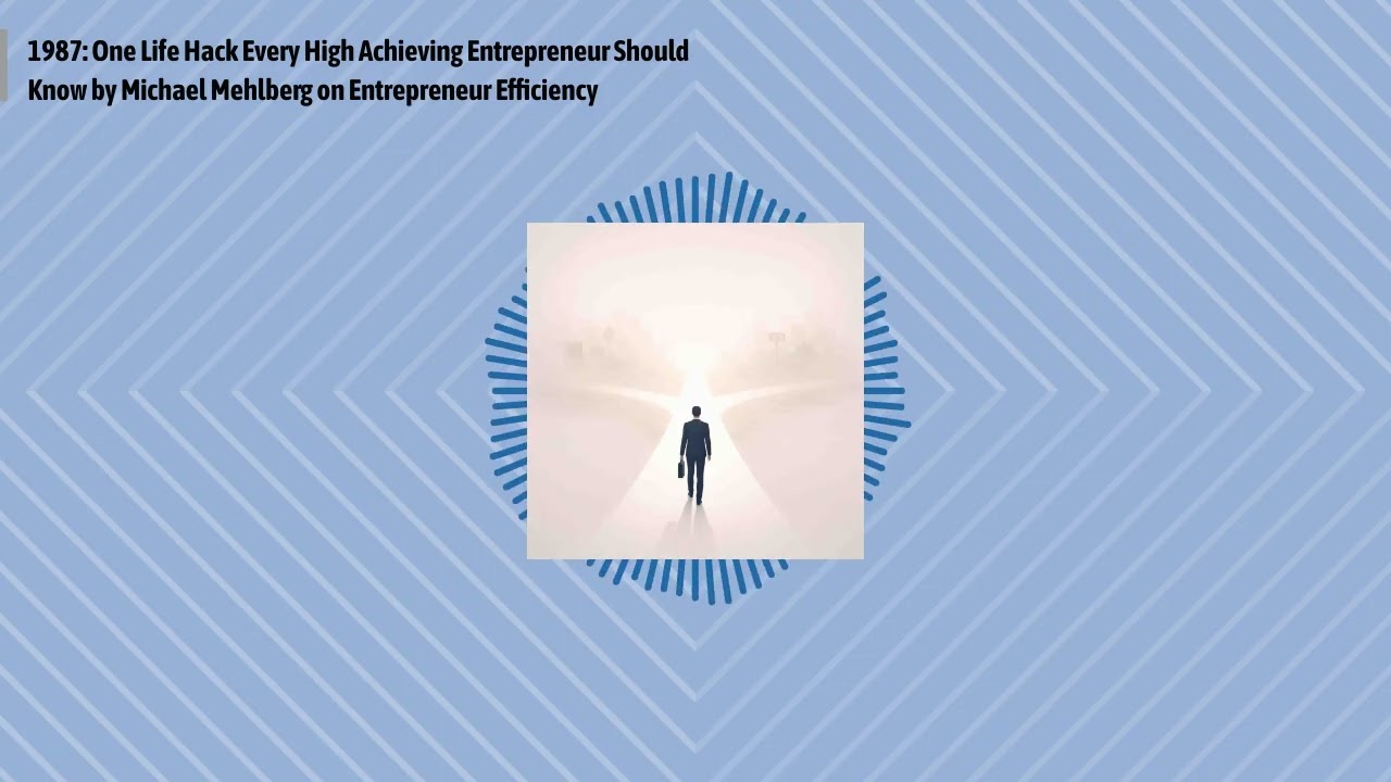 1987: One Life Hack Every High Achieving Entrepreneur Should Know by Michael Mehlberg on...