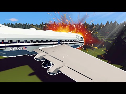 Plane landing Goes BAD! - Stormworks Multiplayer Gameplay