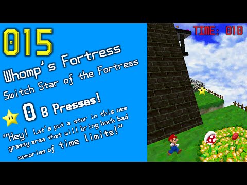 Whomp's Fortress: Switch Star of the Fortress (0 B Presses)