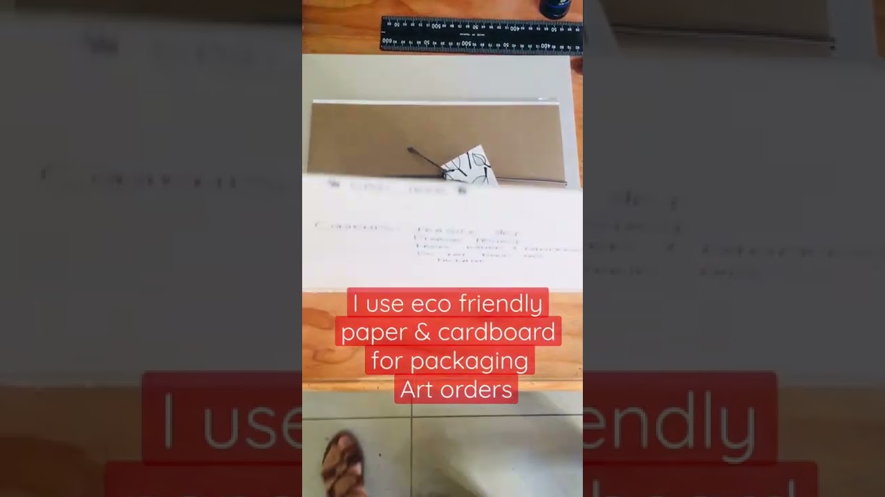 Eco friendly art packaging - artist Adri Voulgarellis