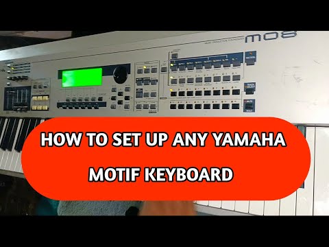 How to Set Up Any Yamaha Motif: Layer 4 Voices, Transpose, Factory Reset, Store & Rename Patches