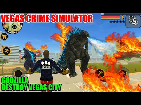 Vegas Crime Simulator - Godzilla Destroiy Vegas City  #105 | Android GamePlay HD