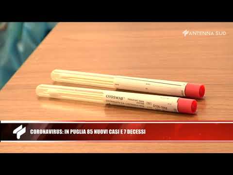 13 aprile 2020 - Coronavirus: in Puglia 85 nuovi casi e 7 decessi