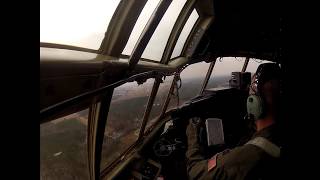 C-130 on final for runway 23 for Pope Field in High Def