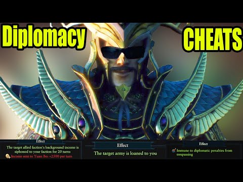 Yuan Bo Can Use Diplomacy CHEATS in Immortal Empires Campaign