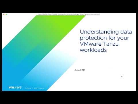 Understanding Data Protection for your VMware Tanzu Container Workloads