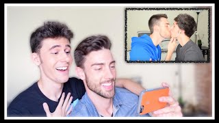 REACTING TO OUR FIRST KISS