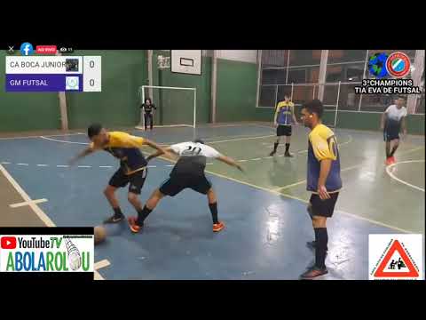 AO VIVO - GM Terenos x Boca Juniors - 1º Fase - 3º Champions Tia Eva