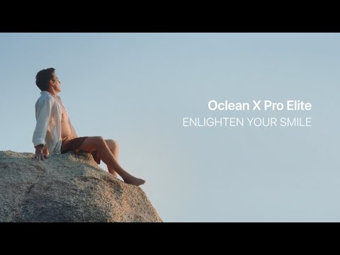 Elektrinis dantų šepetėlis Oclean X Pro Elite, pilkas video