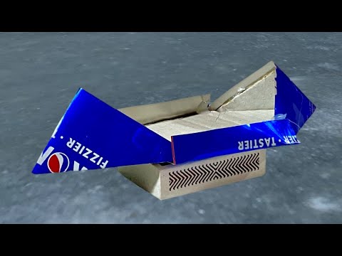 Make An Amazing Floating Electric : Boat With Pepsi Cans - at home - DIY