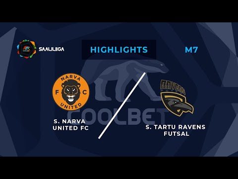 Narva United FC - Tartu Ravens Futsal. Coolbet Saaliliiga. MD 7. Highlights