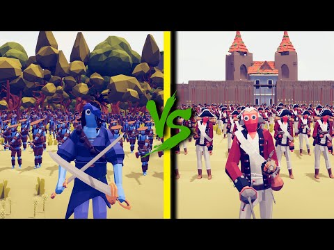 PIRATE FACTION vs BRITISH ARMY - Totally Accurate Battle Simulator TABS