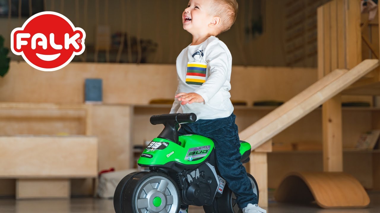 FALK - Detská motorka Team Bud Racing zelená