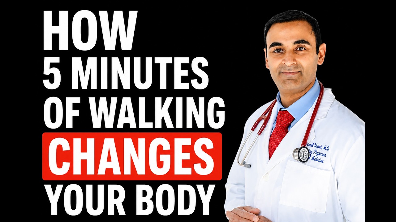 JUST 5 MINUTES of WALKING Does To Your Body