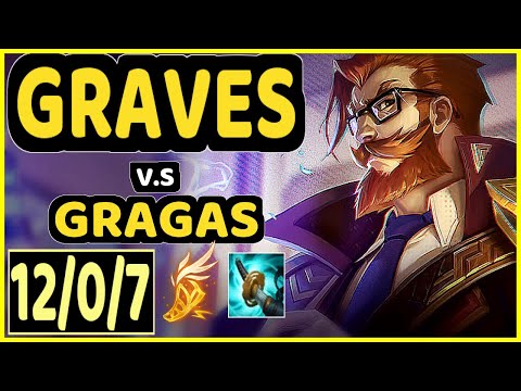 KREOX (GRAVES) vs GRAGAS - 12/0/7 KDA JUNGLE GAMEPLAY - EUW Ranked GRANDMASTER