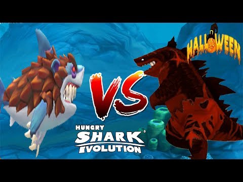 Hungry Shark Evolution - WERESHARK VS SHARKJIRA HALLOWEEN SKIN - Android Gameplay [FHD]