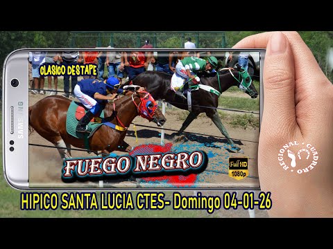 FUEGO NEGRO-Clasico destape- Hipico Santa Lucia Ctes- 04-01-26