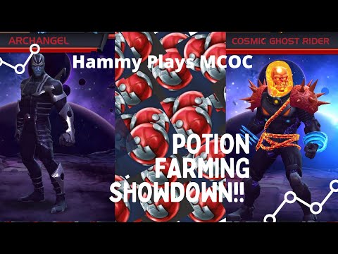 MCOC: Potion Farming Showdown Grandmasters Gauntlet Prep