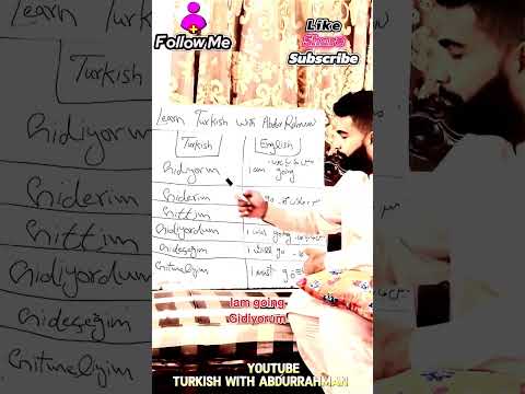 Learn in Turkish language tenses