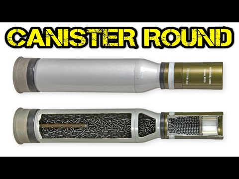 Tank 120mm main gun Canister Round