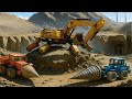 Excavator And Drill Dig Deep For Hidden Coal ️ CONSTRUCTION VEHICLES