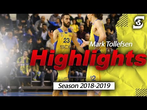 Mark Tollefsen Maccabi Ashdod Highlight 2018-2019 | 20.4ppg
