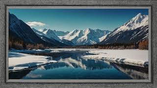 Tv Art Frame, When The River Freezes | Screensaver | Wallpaper | No Music | 4K
