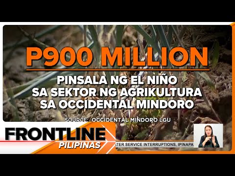 Occidental Mindoro, nasa ilalim ngayon ng state of calamity dahil sa El Niño Frontline Pilipinas