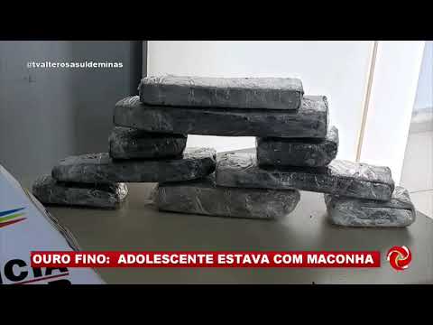 Adolescente apreendido com drogas em Ouro Fino