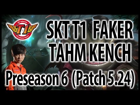SKT T1 Faker – Tahm Kench top vs. Ryze – LoL KR Challenger Ranked, Patch 5.24 (2016.01.10)