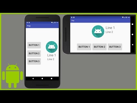 How to Create Separate Layout Files for Landscape Mode and Different Screen Sizes Android Tutorial
