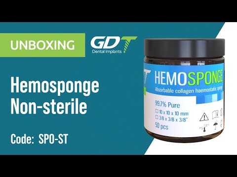 Unboxing GDT Hemosponge - Absorbable Non-Sterile Sponge