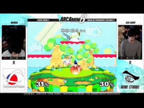 Arcamini 6 - Mamba (Falco) VS Kid Candi (Fox) SSBM Losers Round 4 - Smash Melee