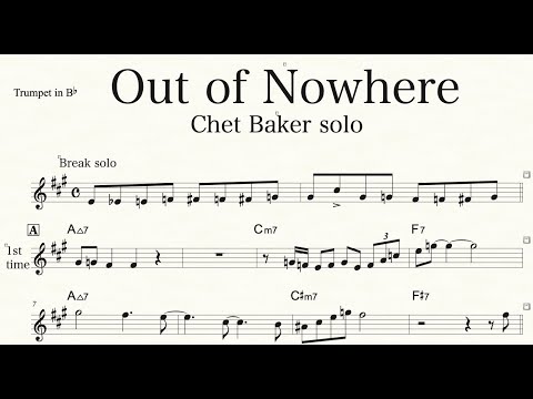 Out Of Nowhere - Chet Baker