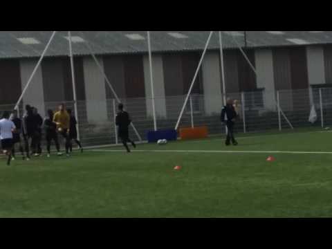 Échauffement avant match ; U19 Nationaux : US Quevilly RM - Bois Guillaume  ( 28.08.2016 )