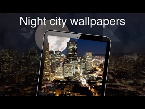 Night city wallpapers 4K Video